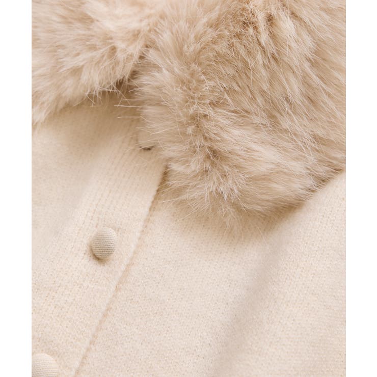 衿ファー取り外しカーディガン | VIS  | 詳細画像37 