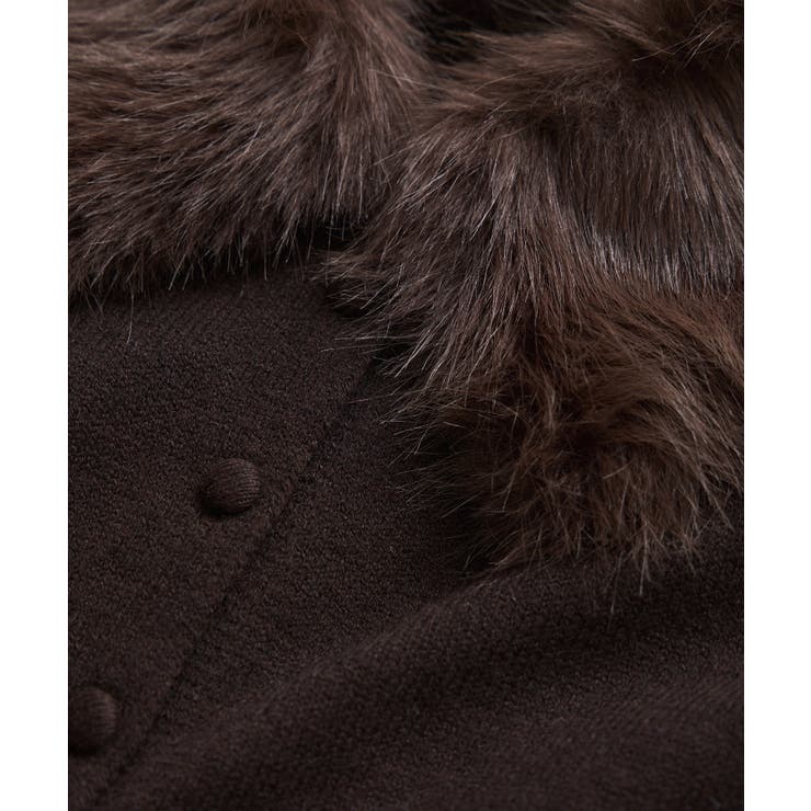 衿ファー取り外しカーディガン | VIS  | 詳細画像38 