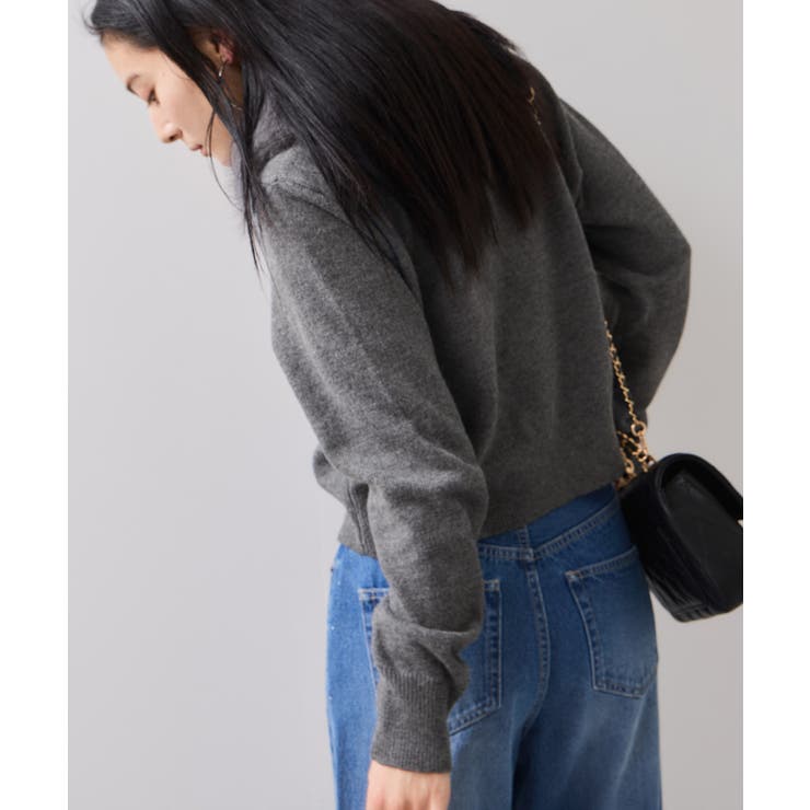 衿ファー取り外しカーディガン | VIS  | 詳細画像6 