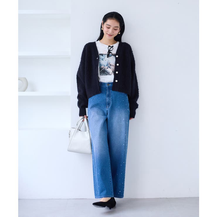 チェックアソートシャギーニットカーディガン/セットアップ対応 | VIS  | 詳細画像17 