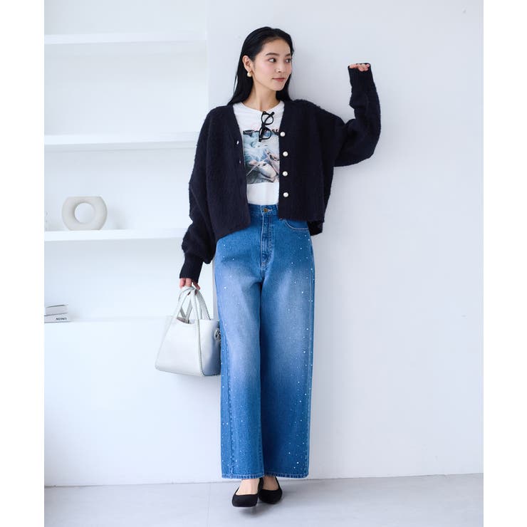 チェックアソートシャギーニットカーディガン/セットアップ対応 | VIS  | 詳細画像18 