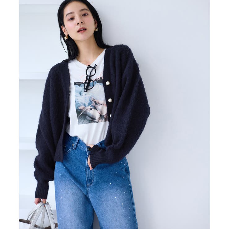 チェックアソートシャギーニットカーディガン/セットアップ対応 | VIS  | 詳細画像20 