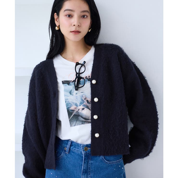 チェックアソートシャギーニットカーディガン/セットアップ対応 | VIS  | 詳細画像21 