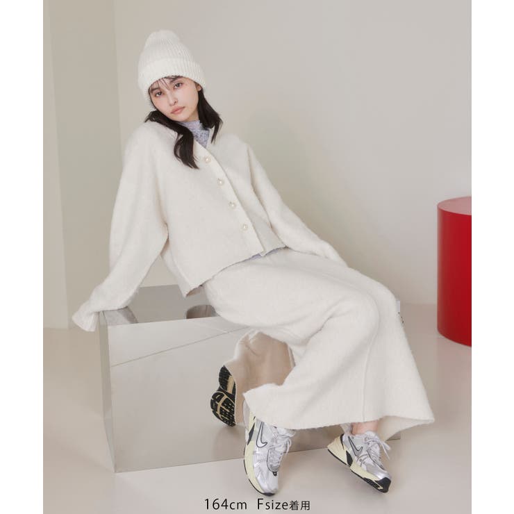 チェックアソートシャギーニットカーディガン/セットアップ対応 | VIS  | 詳細画像24 