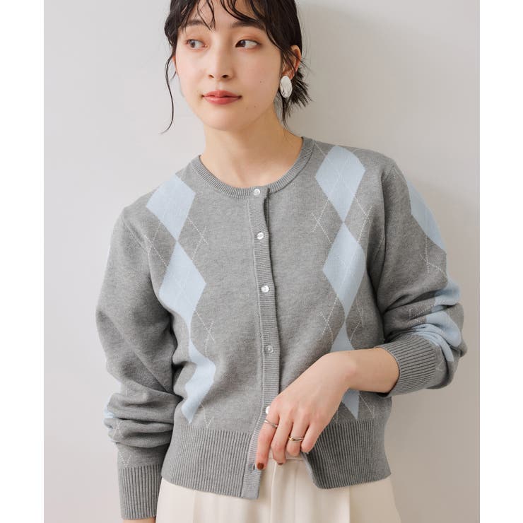 アーガイルカーディガン | VIS  | 詳細画像14 