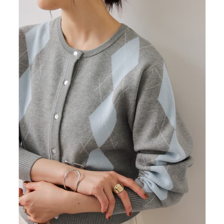 アーガイルカーディガン | VIS  | 詳細画像15 