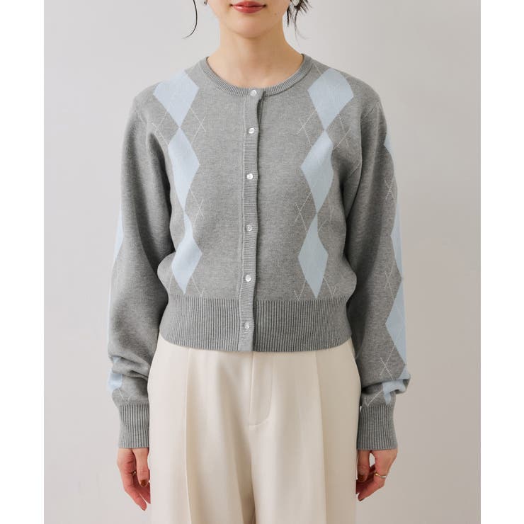 アーガイルカーディガン | VIS  | 詳細画像16 