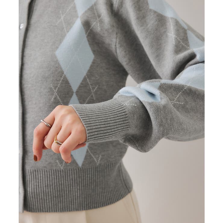 アーガイルカーディガン | VIS  | 詳細画像22 