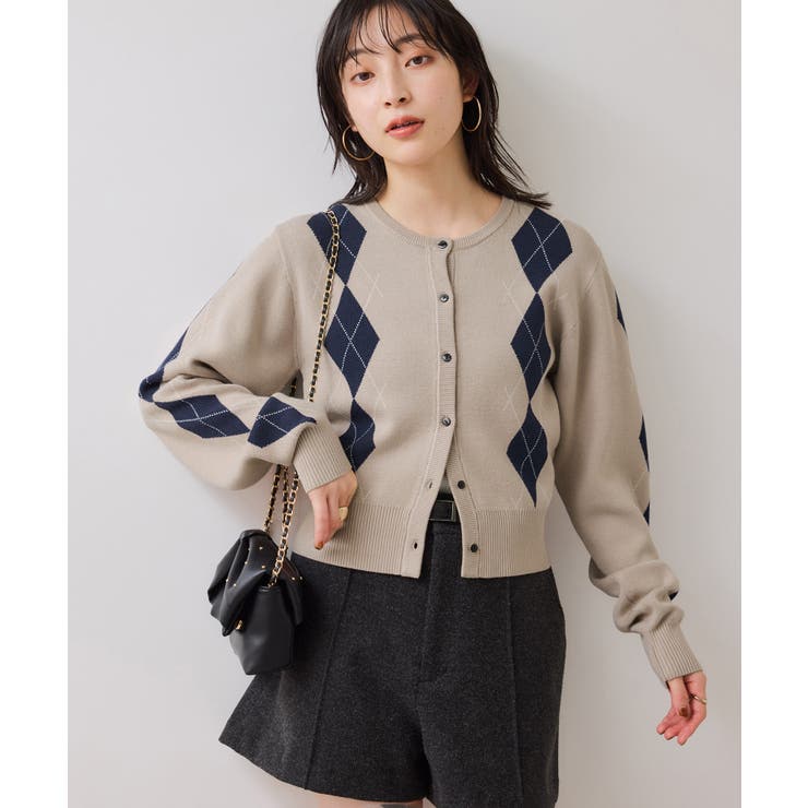 アーガイルカーディガン | VIS  | 詳細画像5 