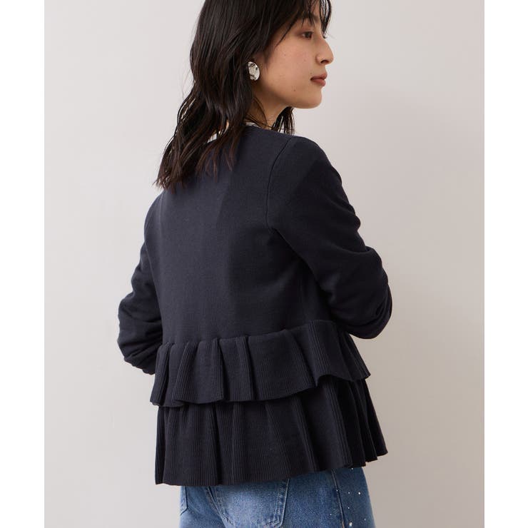 ティアードペプラムニットカーディガン | VIS  | 詳細画像10 