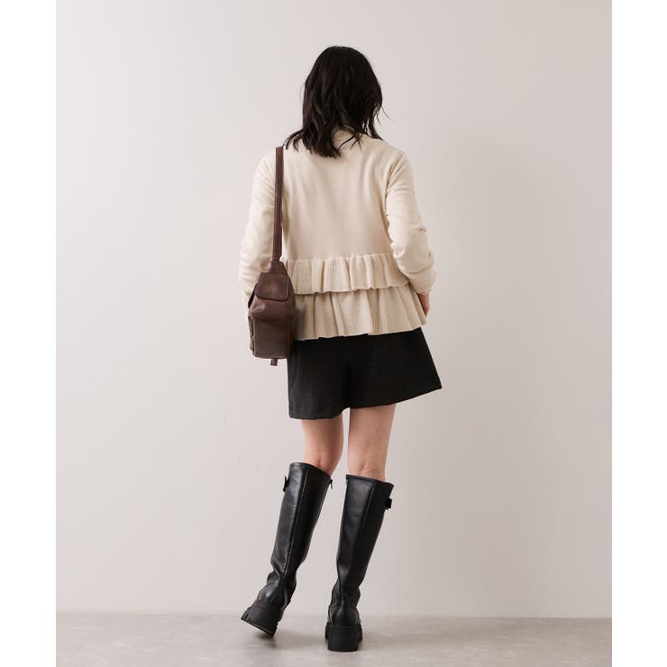 ティアードペプラムニットカーディガン | VIS  | 詳細画像18 