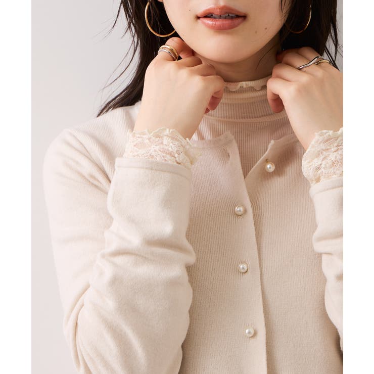 ティアードペプラムニットカーディガン | VIS  | 詳細画像22 