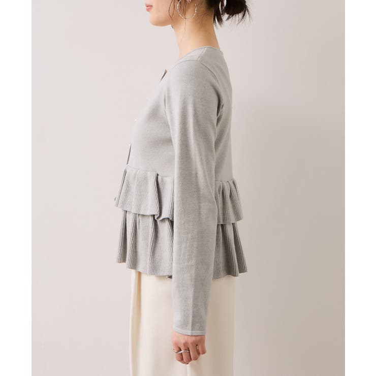 ティアードペプラムニットカーディガン | VIS  | 詳細画像26 