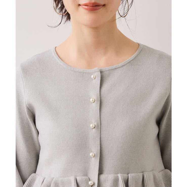 ティアードペプラムニットカーディガン | VIS  | 詳細画像28 