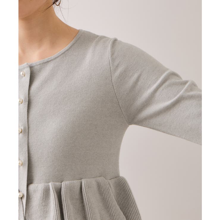 ティアードペプラムニットカーディガン | VIS  | 詳細画像29 