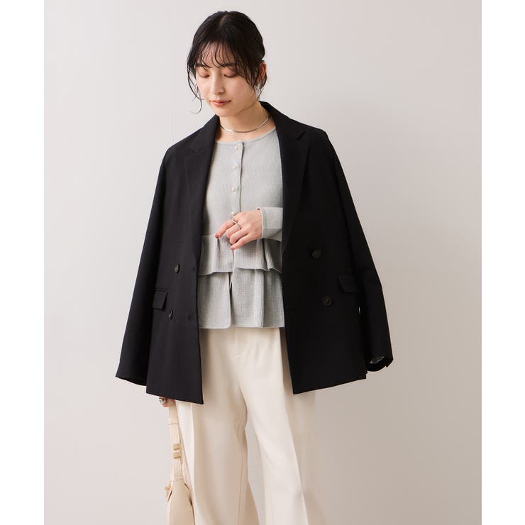 ティアードペプラムニットカーディガン | VIS  | 詳細画像6 