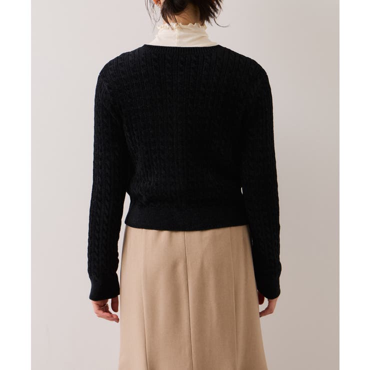 モールベロアケーブルカーディガントップス/イージーケア | VIS  | 詳細画像19 