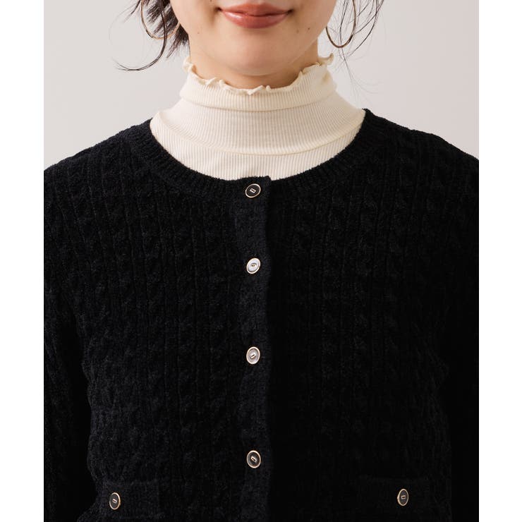 モールベロアケーブルカーディガントップス/イージーケア | VIS  | 詳細画像20 