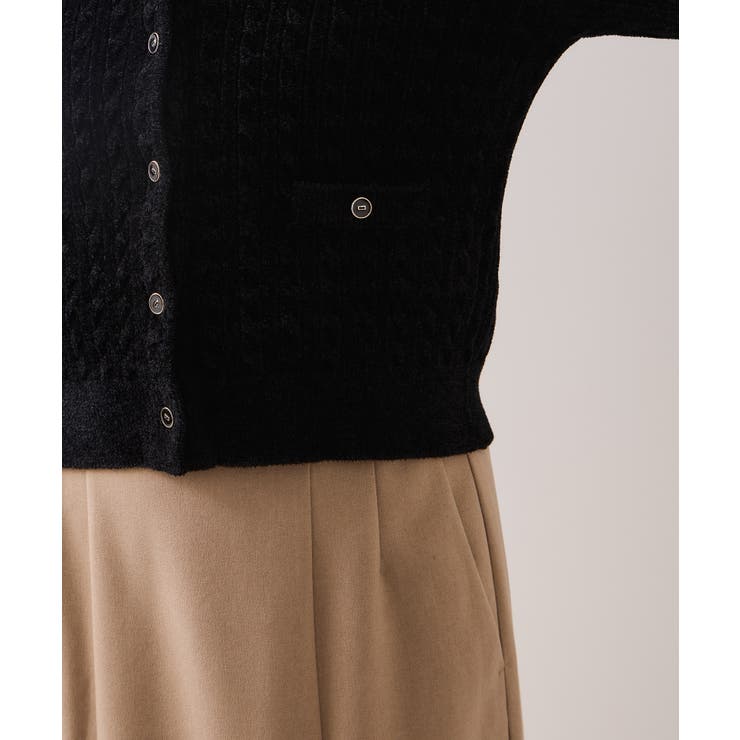 モールベロアケーブルカーディガントップス/イージーケア | VIS  | 詳細画像22 