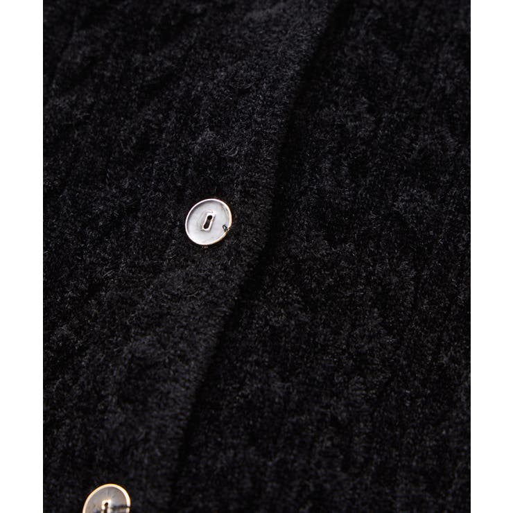 モールベロアケーブルカーディガントップス/イージーケア | VIS  | 詳細画像24 