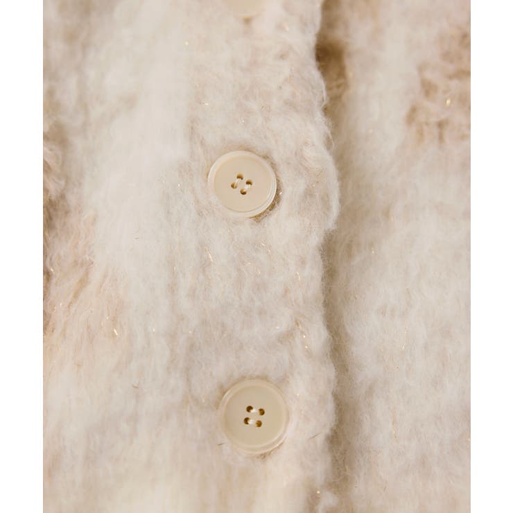 アート柄ジャガード起毛ニットカーディガン/イージーケア | VIS  | 詳細画像21 