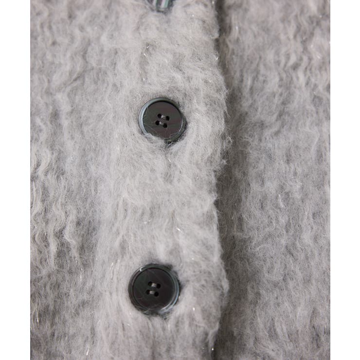 アート柄ジャガード起毛ニットカーディガン/イージーケア | VIS  | 詳細画像22 