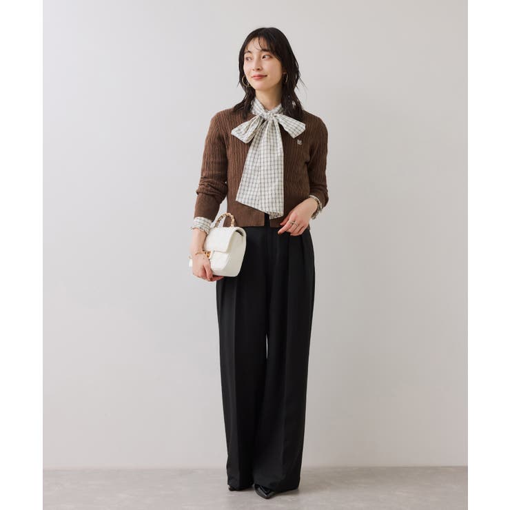 ケーブルコンパクトカーディガン | VIS  | 詳細画像17 