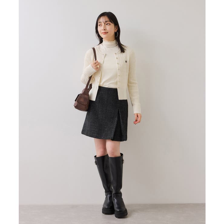 ケーブルコンパクトカーディガン | VIS  | 詳細画像2 