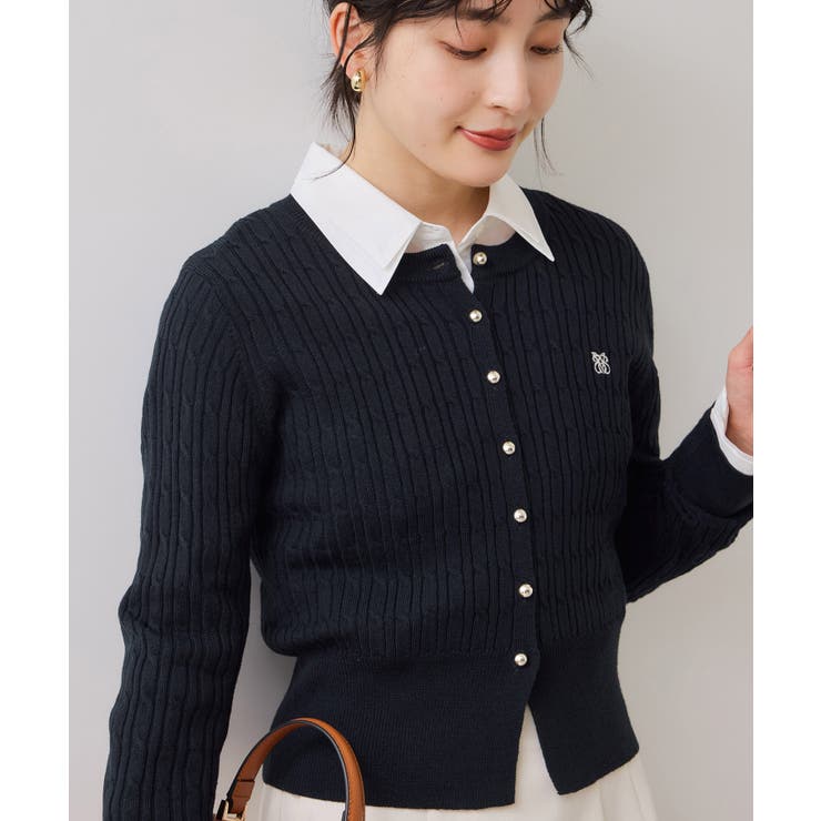 ケーブルコンパクトカーディガン | VIS  | 詳細画像22 