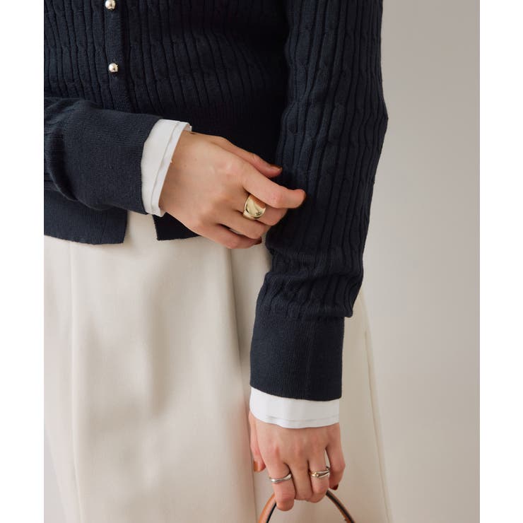 ケーブルコンパクトカーディガン | VIS  | 詳細画像24 
