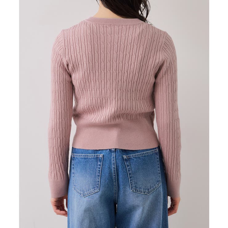 ケーブルコンパクトカーディガン | VIS  | 詳細画像29 