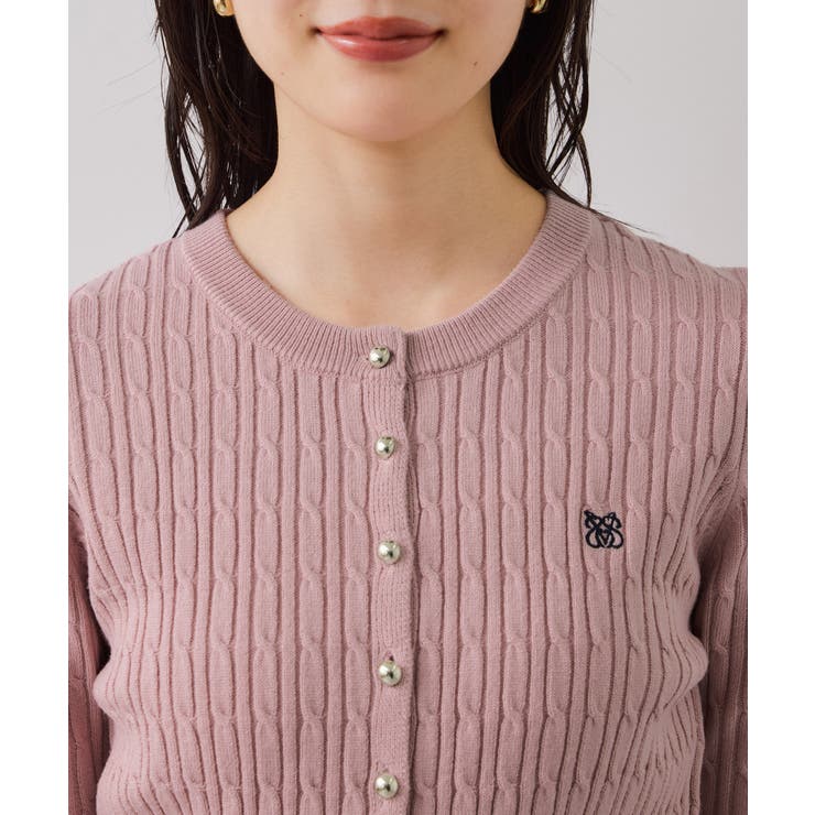 ケーブルコンパクトカーディガン | VIS  | 詳細画像30 