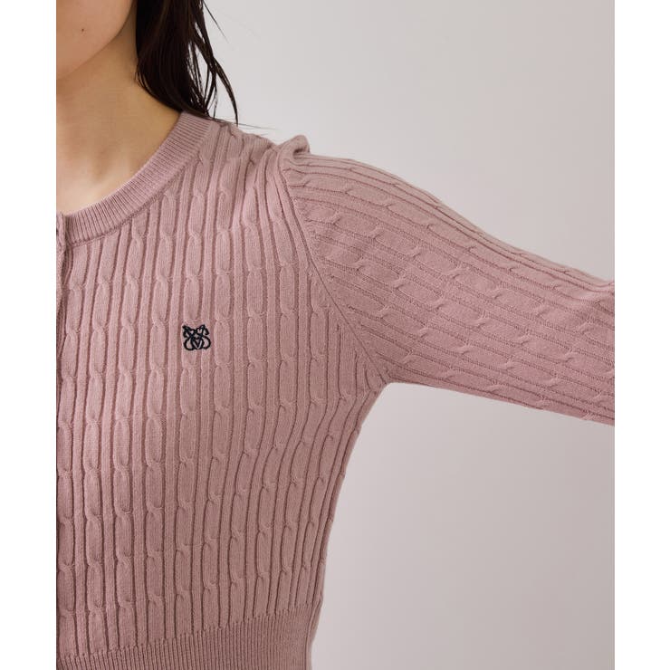 ケーブルコンパクトカーディガン | VIS  | 詳細画像32 