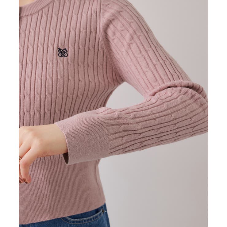 ケーブルコンパクトカーディガン | VIS  | 詳細画像33 