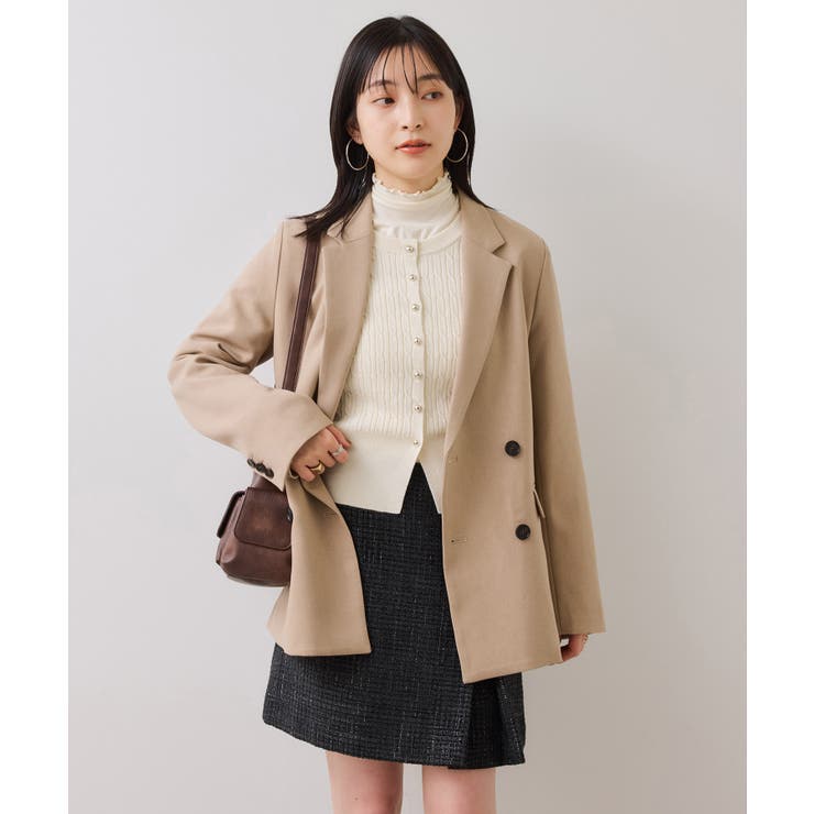 ケーブルコンパクトカーディガン | VIS  | 詳細画像5 