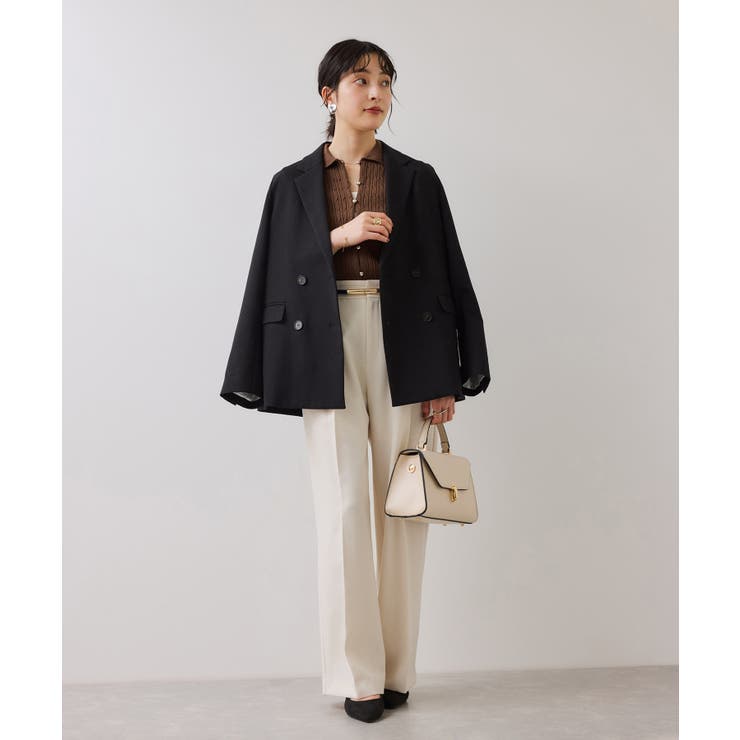 ポロ衿ケーブルカーディガン | VIS  | 詳細画像13 