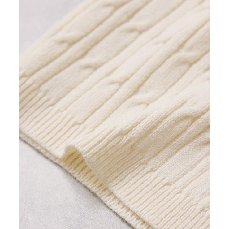 ポロ衿ケーブルカーディガン | VIS  | 詳細画像33 