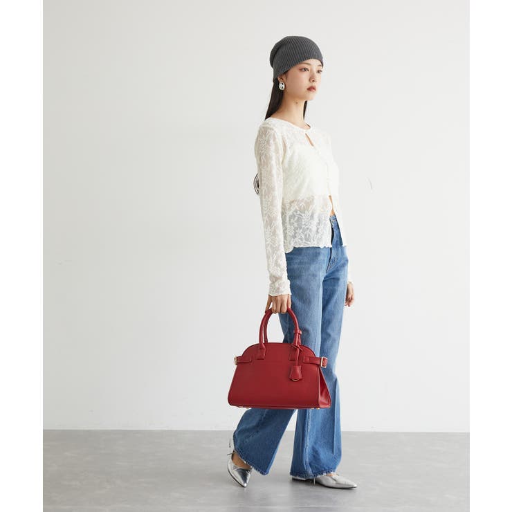 【前後2WAY】カットジャガードカーディガン【洗える】 | VIS  | 詳細画像3 