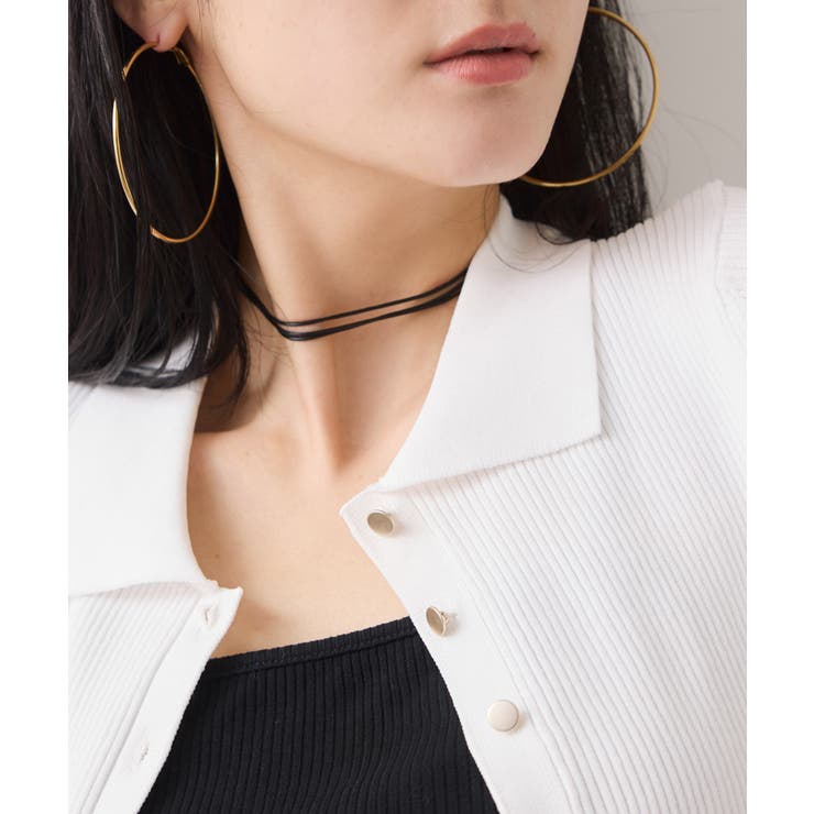 【洗える】襟付きペプラムカーディガン | VIS  | 詳細画像6 