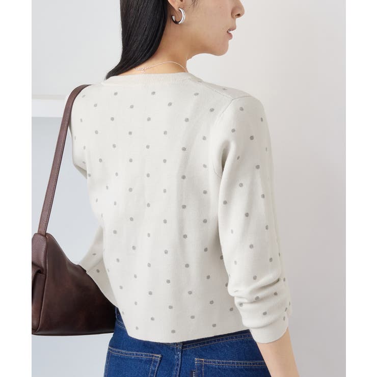 ドットジャガードカーディガン | VIS  | 詳細画像19 