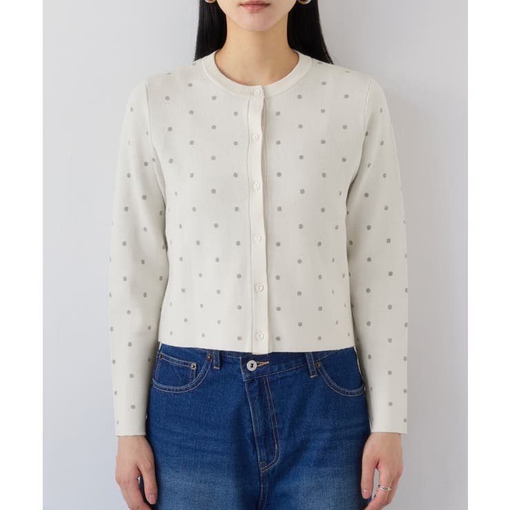 ドットジャガードカーディガン | VIS  | 詳細画像20 