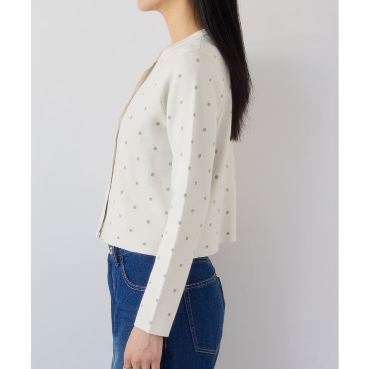 ドットジャガードカーディガン | VIS  | 詳細画像21 