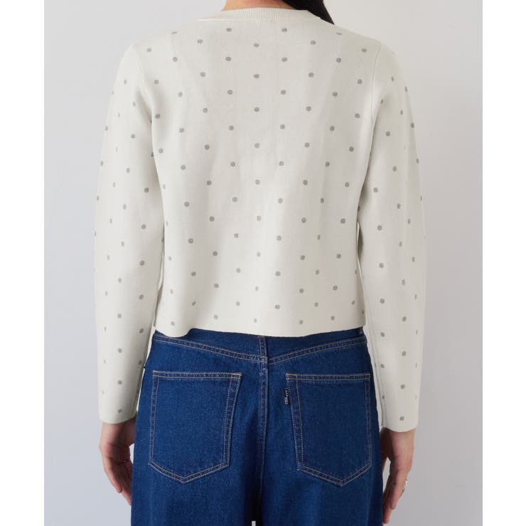 ドットジャガードカーディガン | VIS  | 詳細画像22 