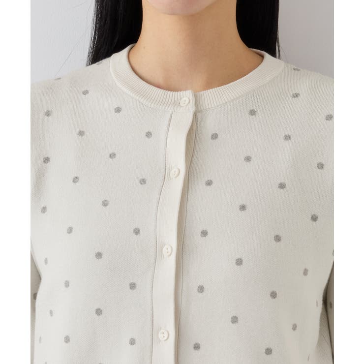 ドットジャガードカーディガン | VIS  | 詳細画像23 