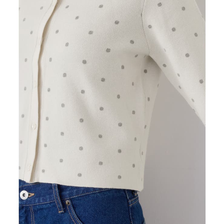 ドットジャガードカーディガン | VIS  | 詳細画像25 