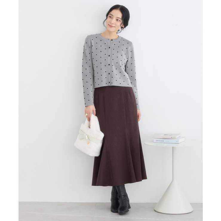 ドットジャガードカーディガン | VIS  | 詳細画像9 