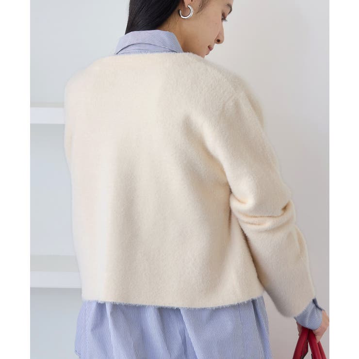 接結ミニフェザーニットジャケットカーディガン/一部WEB限定カラー | VIS  | 詳細画像12