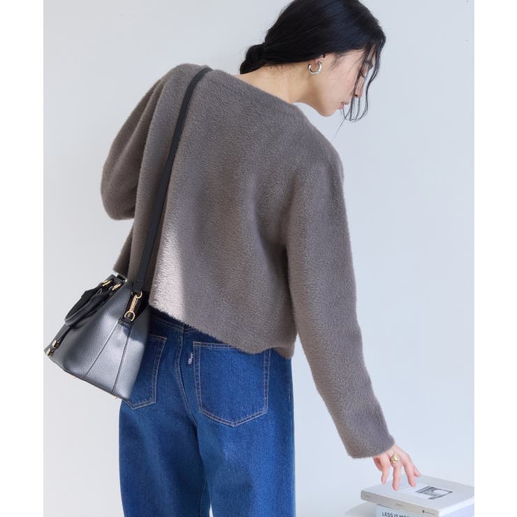 接結ミニフェザーニットジャケットカーディガン/一部WEB限定カラー | VIS  | 詳細画像16