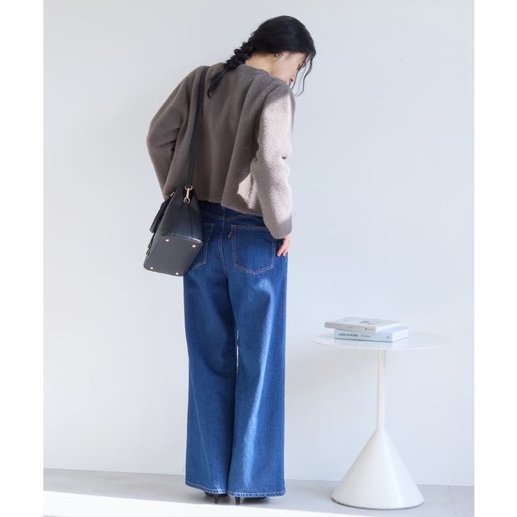 接結ミニフェザーニットジャケットカーディガン/一部WEB限定カラー | VIS  | 詳細画像18