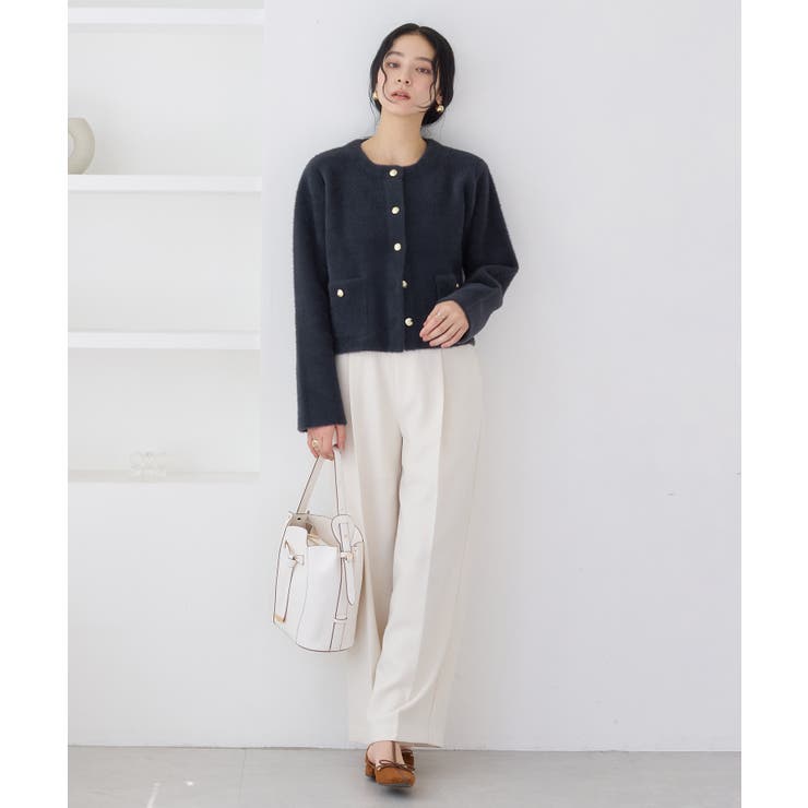 接結ミニフェザーニットジャケットカーディガン/一部WEB限定カラー | VIS  | 詳細画像22